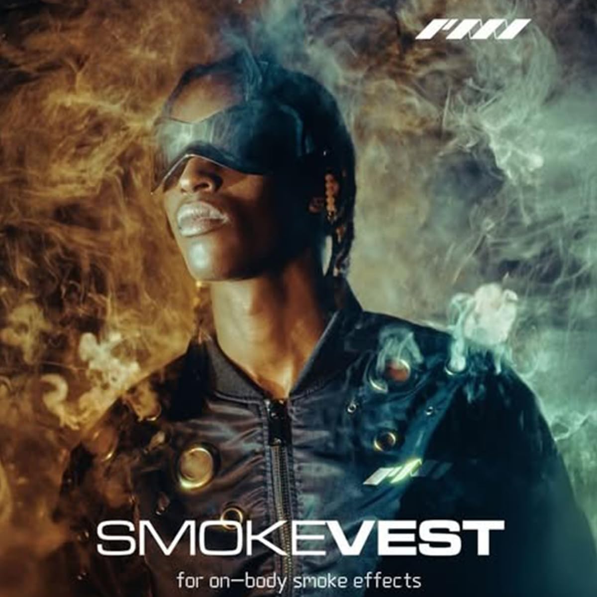 PMI Smoke Vest pour Machine à Fumée SmokeNinja Pro, Portable Avec Tuyaux | Résistant aux éclaboussures et à la chaleur - Pour cosplay, FX, Halloween - Compatible avec SmokeGENIE SmokeNINJA Pro