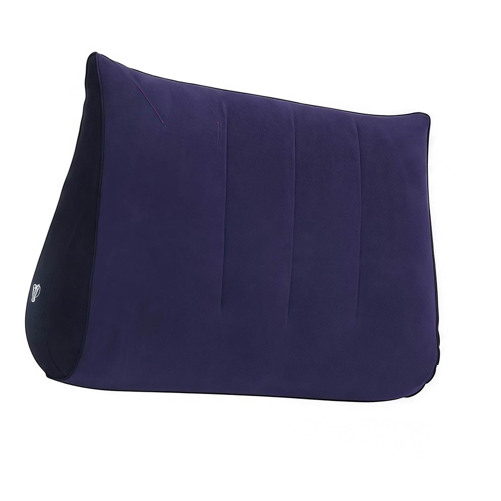 Blow up Cushion Wedge Pillow Compact Lightweight Multipurpose Triangle Shape Dark Blue-Home & Garden - Bedding - Bed Pillows-image-39
