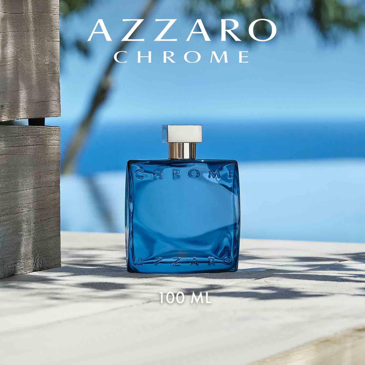 Azzaro Chrome Parfum, profumo uomo fresco, aromatico e legnoso, 100ml
