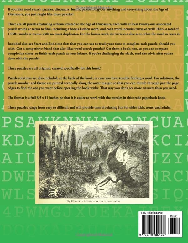 Word Search with Trivia: The Age of Dinosaurs - Image 2