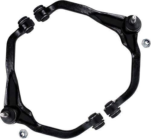 Miniatura 1634 de Detroit Axle - Kit de brazos de control de extremo delantero RWD para Dodge Ram 03-06 2500 3500, 2 brazos de control superior con rótula 2 varillas