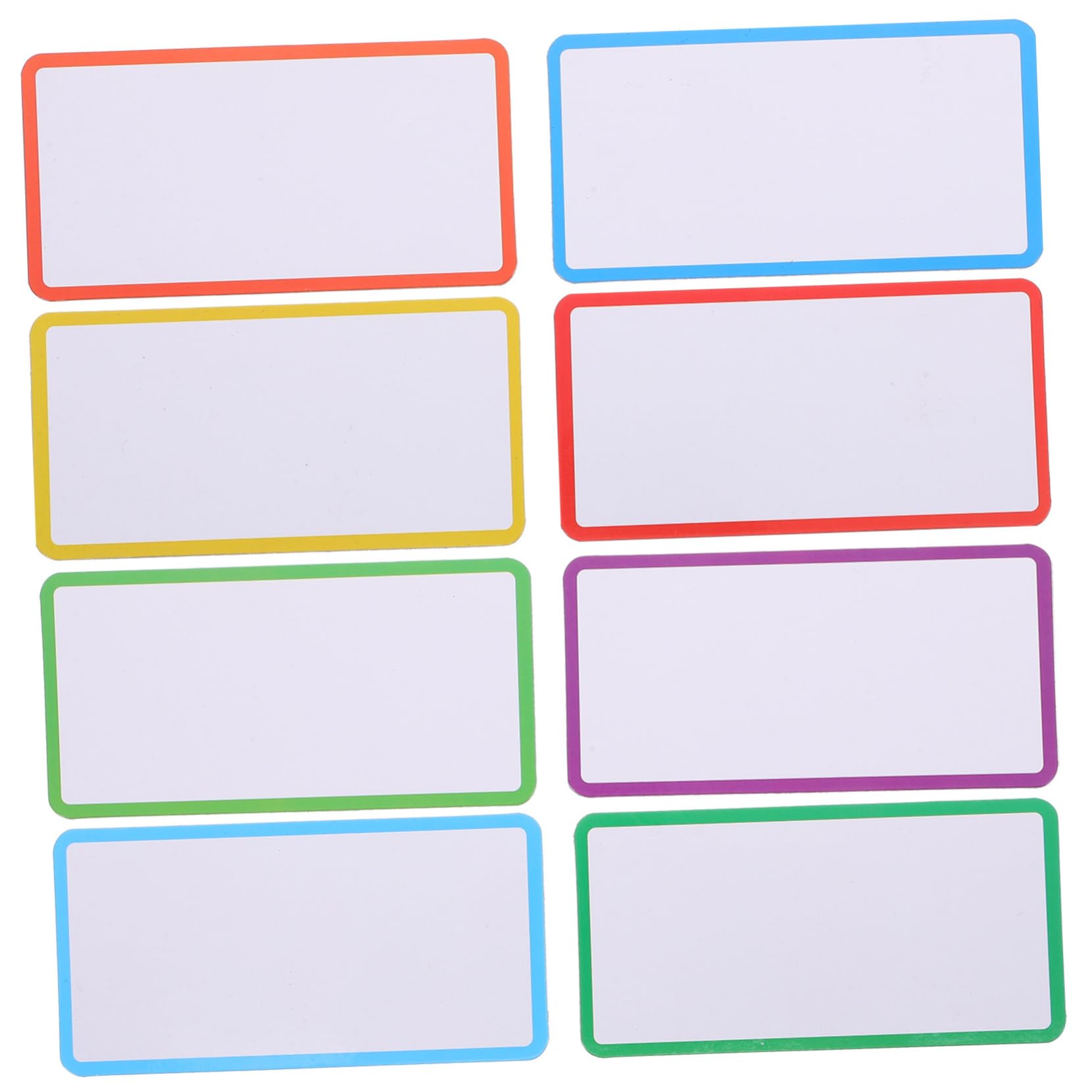 NUOBESTY 5 Set di Etichette Cancellabili a Secco con Magnetico per Classe Ufficio Etichette Magnetiche per Marcatura Alimentare (confezione da 50 Pezzi * 5