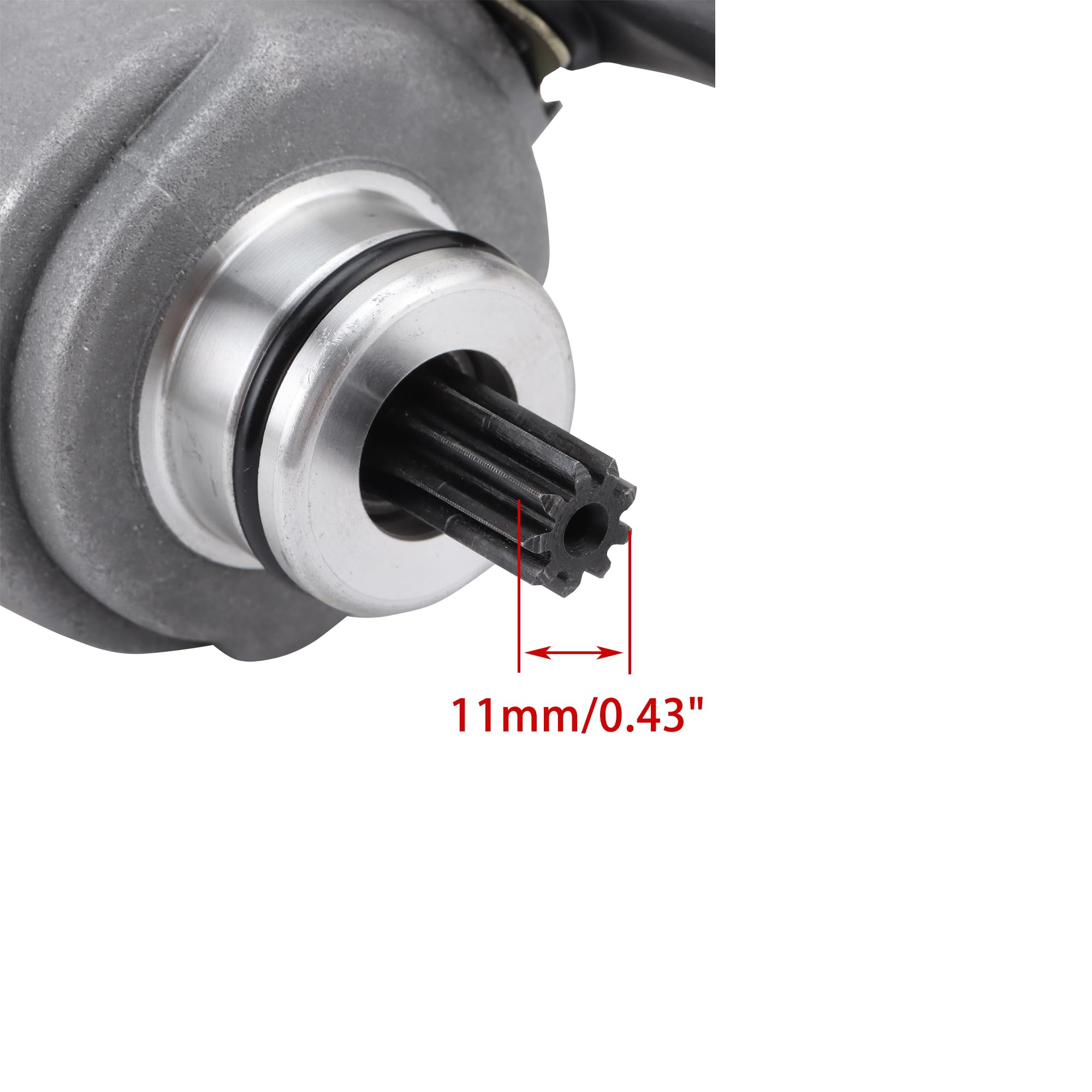 WOOSTAR Démarrage électrique Remplacement pour 152QMI 157QMJ Moteur GY6 125cc 150cc Taotao Baja Go Kart 4 Roues ATV Quad Scooter