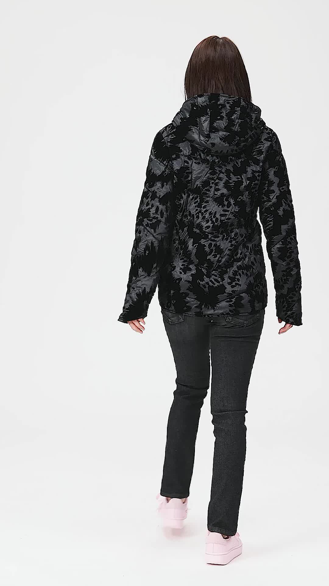 【 ollun 】 loose velor jacket Reversible jacket velor, Black : Amazon.nl: Fashion