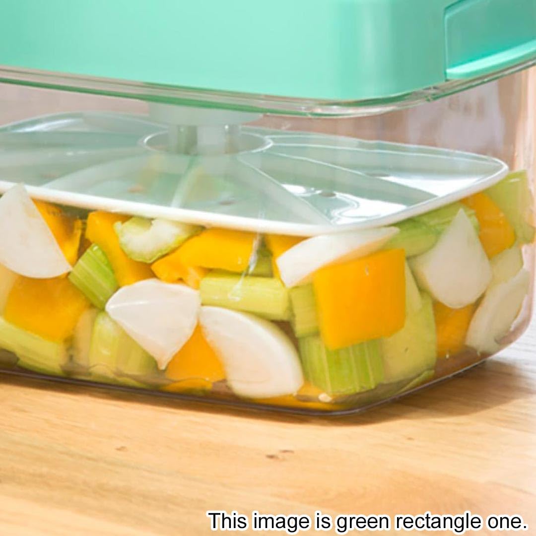Instant Pickle Maker Gemüsepresse Tsukemono Behälter, rund, hergestellt in Japan, BPA-frei (Grün, 1,6 l)