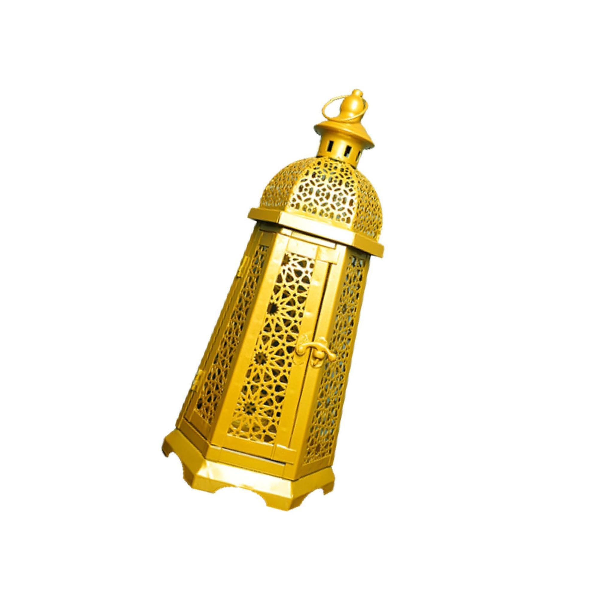 ALCXAZS Elegant Candlestick Holders for Pillar Candles Centerpiece for Parties Bedroom Ornaments, Gold L