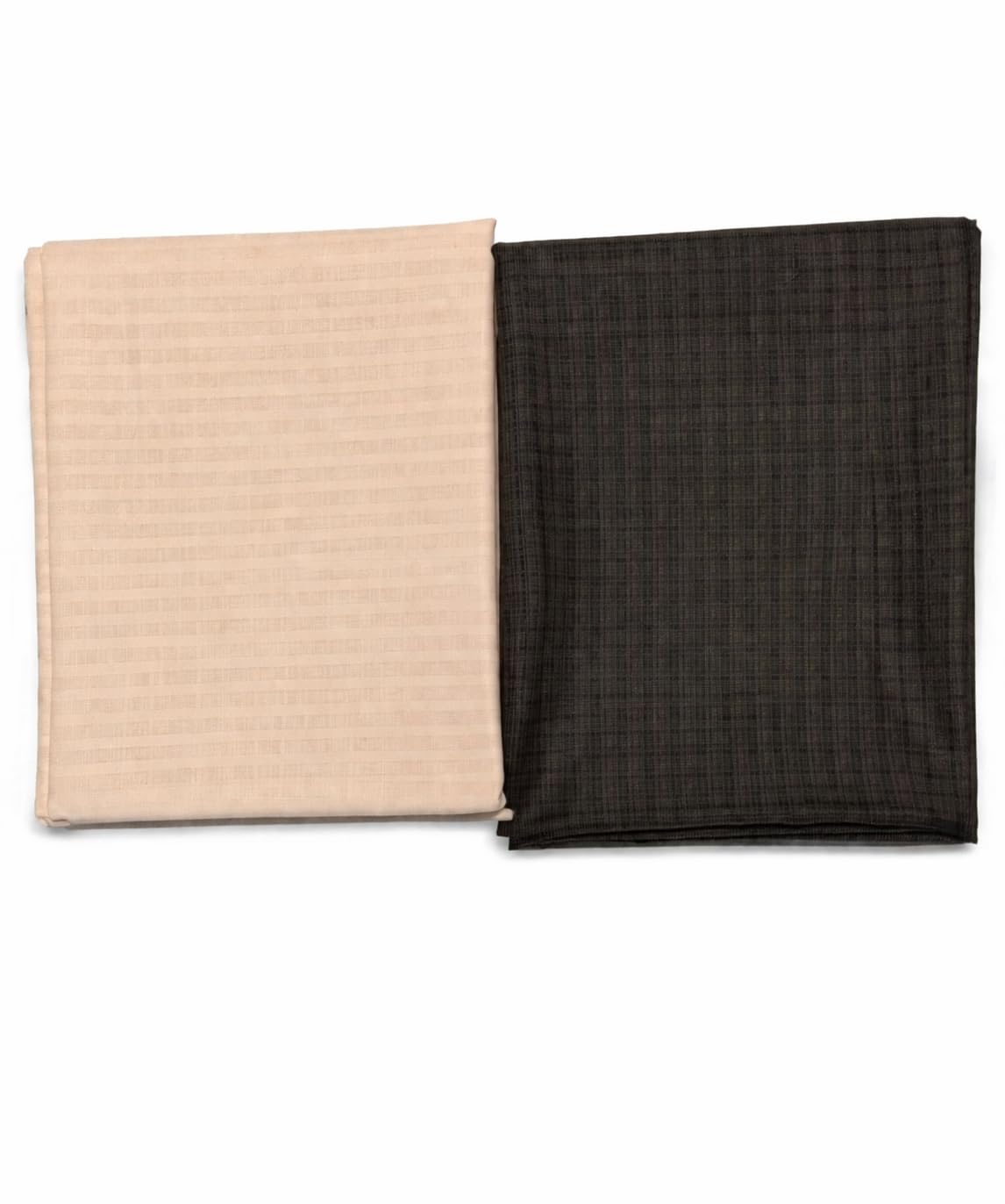 Men's Premium Unstitched Shirt and Pant Fabric Combo, Cream and Brown, Wrinkle-Resistant, Lyra 2.5m + Maza 1.2m-picture-51
