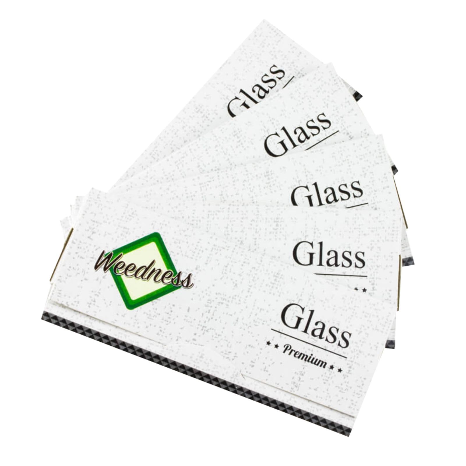 Weedness King Size Glass Rolling Papers 5 Booklets 32 Transparent Sheets