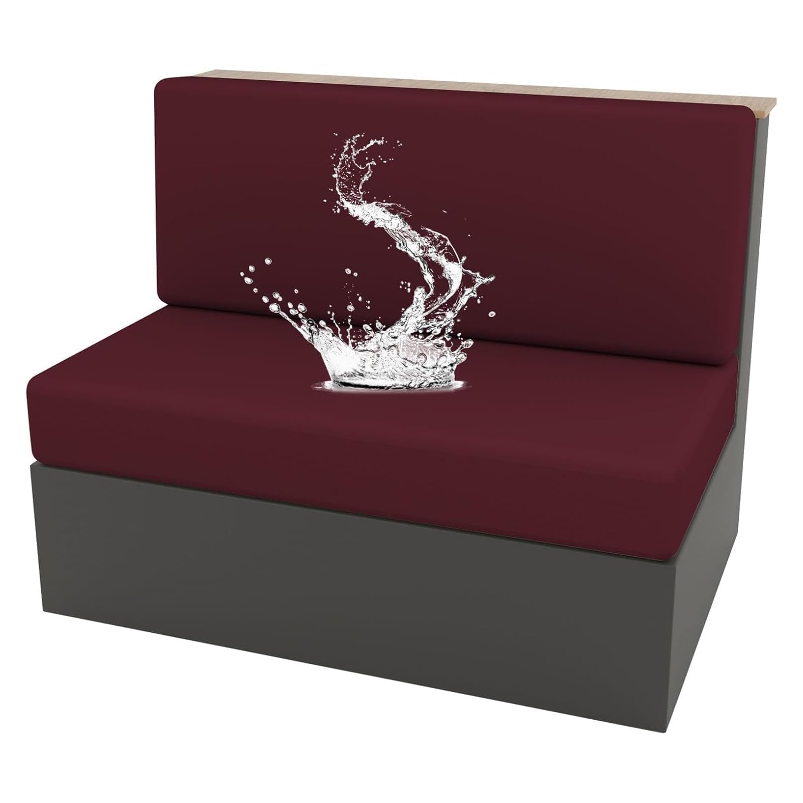 Housse de coussin bordeaux extensible haute qualité imperméable