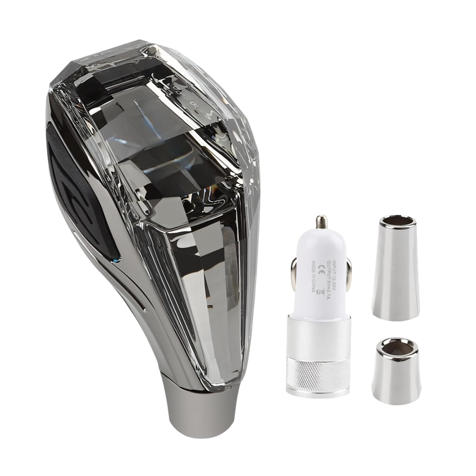 KieTeiiK Multicolor Dynamic Light Effect Gear Shifter Knob Make of for Cars Easy Installation Ergonomic Shifter Knob