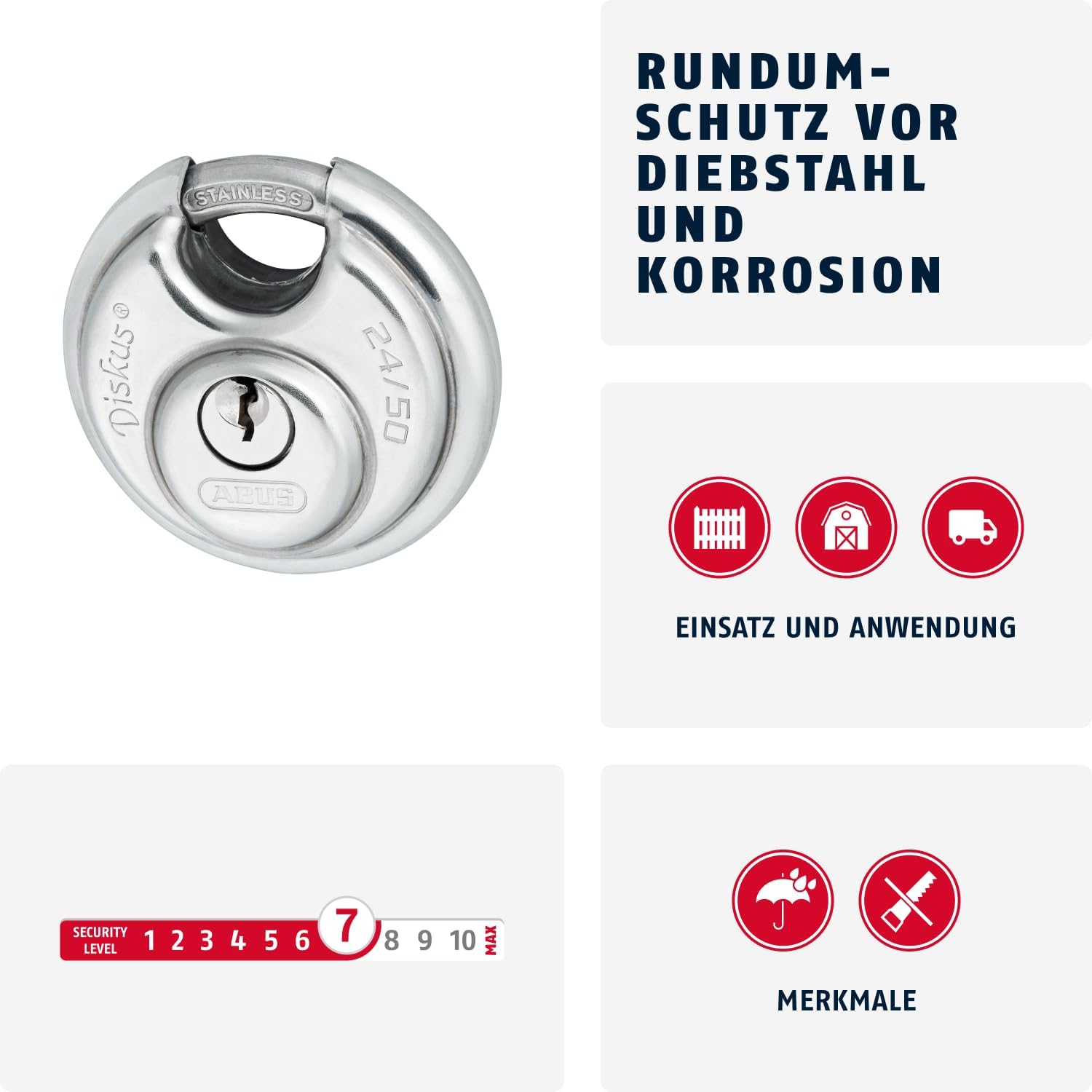 Abus Diskus 24Ib Padlock
