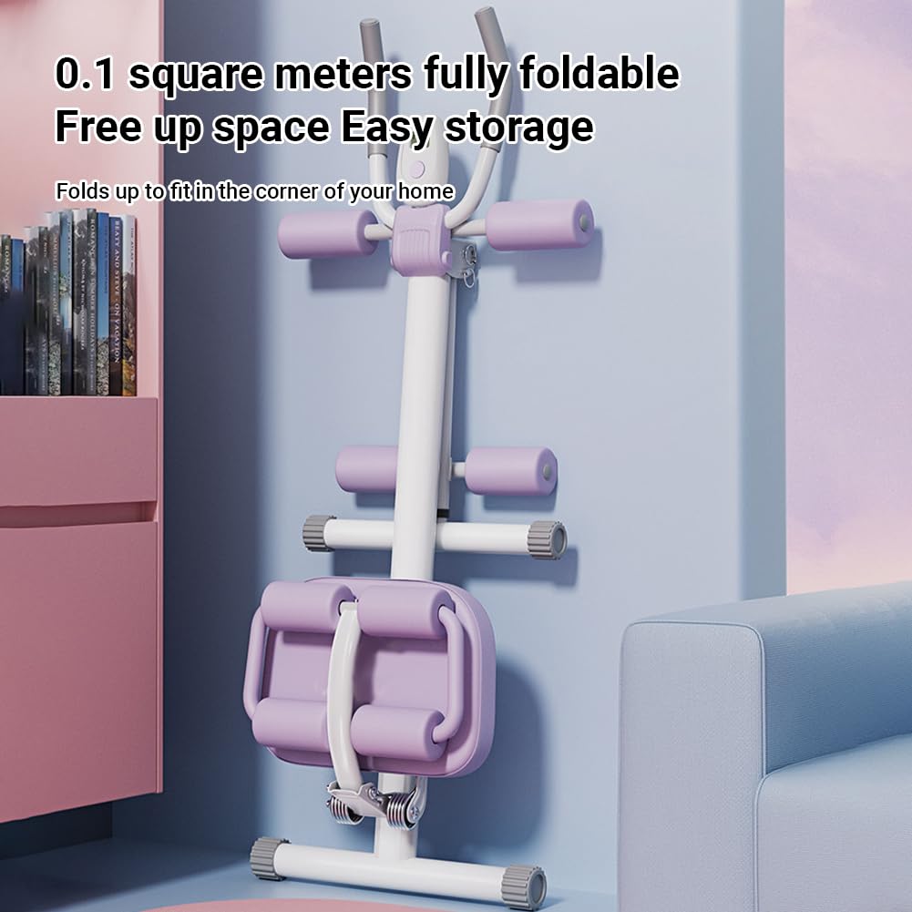 Ab Workout Equipment,Workout Equipment,Home Gym Equipment,Fitness equipment, Foldable, Knee Protection, Pulling the rope,WorkoutFor Stomach Workout,For Women/Men(350LB)