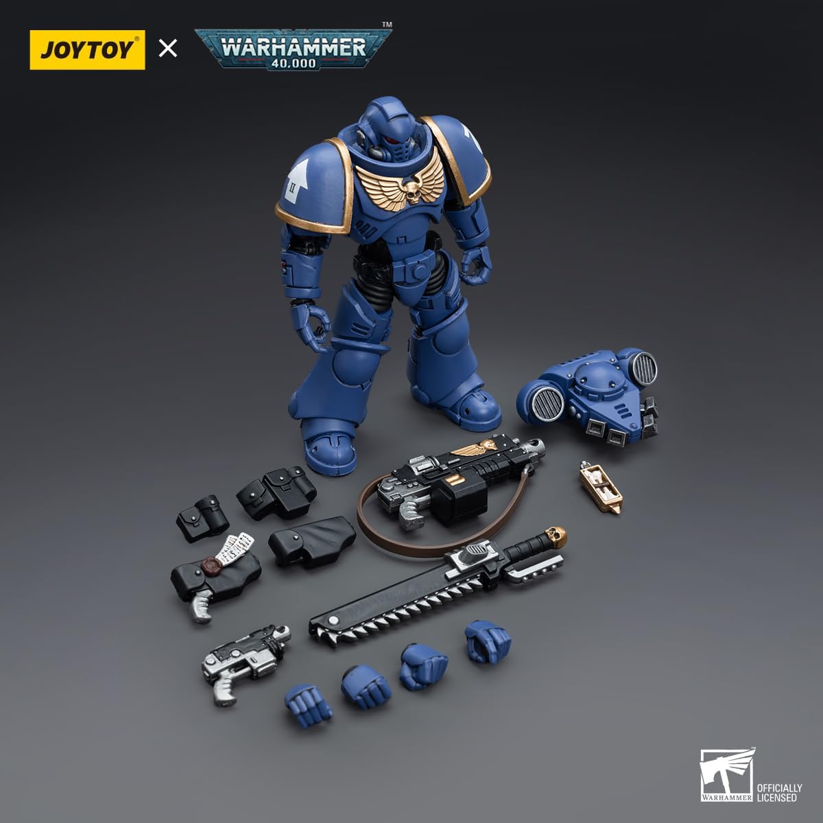 JOYTOY 1/18 Action Figures - Warhammer 40,000 Ultramarines Intercessors Ver.4-5‘’,Classic Character,Collectible,Age 15 and Above