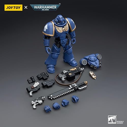 Miniatura 8 de JoyToy Warhammer 40K Figura de acción a escala 118 Mecha Joy Toy Modelo Ultramarines Intercesores Nuevos