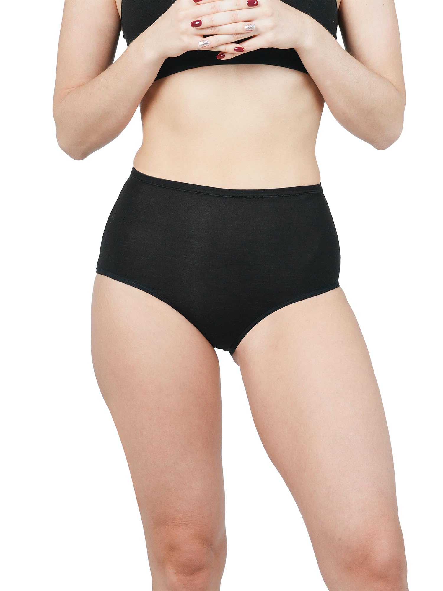 ZSOSBA METARINO Women's Athletic Underwear Panties Soft 15.5 Micron Merino Wool Sports Active High Waisted Briefs