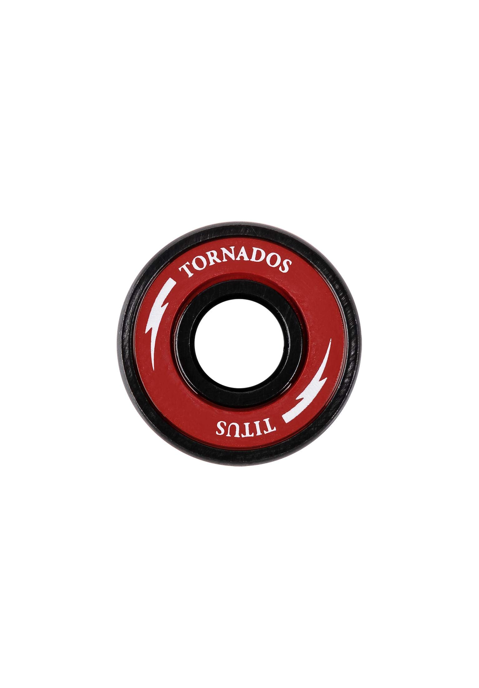 TITUS Tornados Skateboard Kugellager ABEC 7 mit High-speed Nylon Halter und abnehmbaren Shields, Robuste Qualitäts Lager aus High-grade GCR 15 Chromstahl, 8 Kugellager und 4 Spacer auch für Longboard