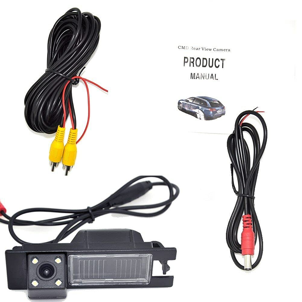 Meimeier compatibile con retrovisore auto con traiettoria dinamica Telecamera per retromarcia per Opel Astra J Vectra Antara Corsa Zafira Telecamera per retromarcia