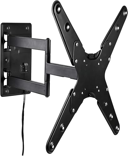 Mount-It! Soporte de pared para TV RV con cerradura para televisores de 23 a 55 pulgadas, soporte de movimiento completo de liberación rápida para