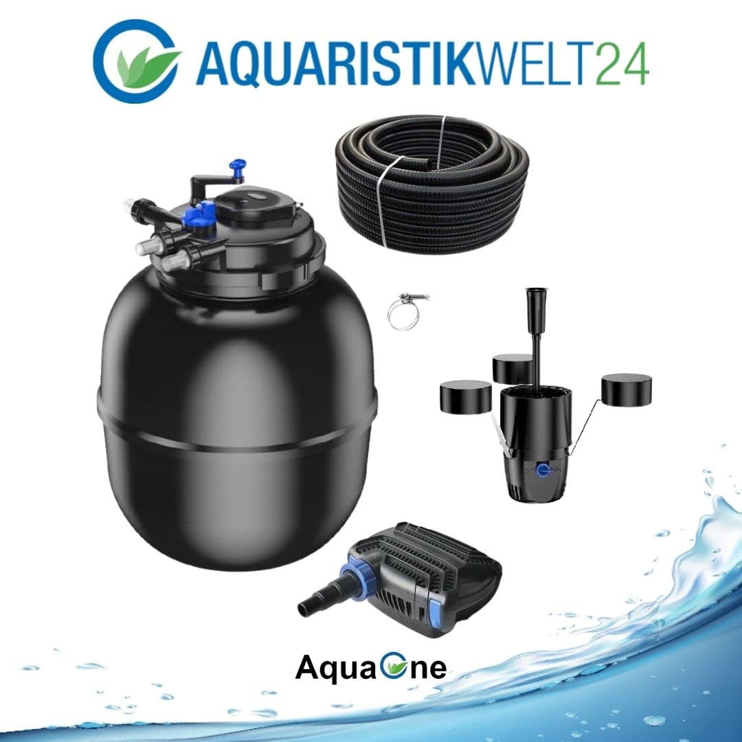 AquaOne 29 CPF 75000 - Filtro de presión para estanque (120 W, para estanque de hasta 100.000 l, lámpara UVA)