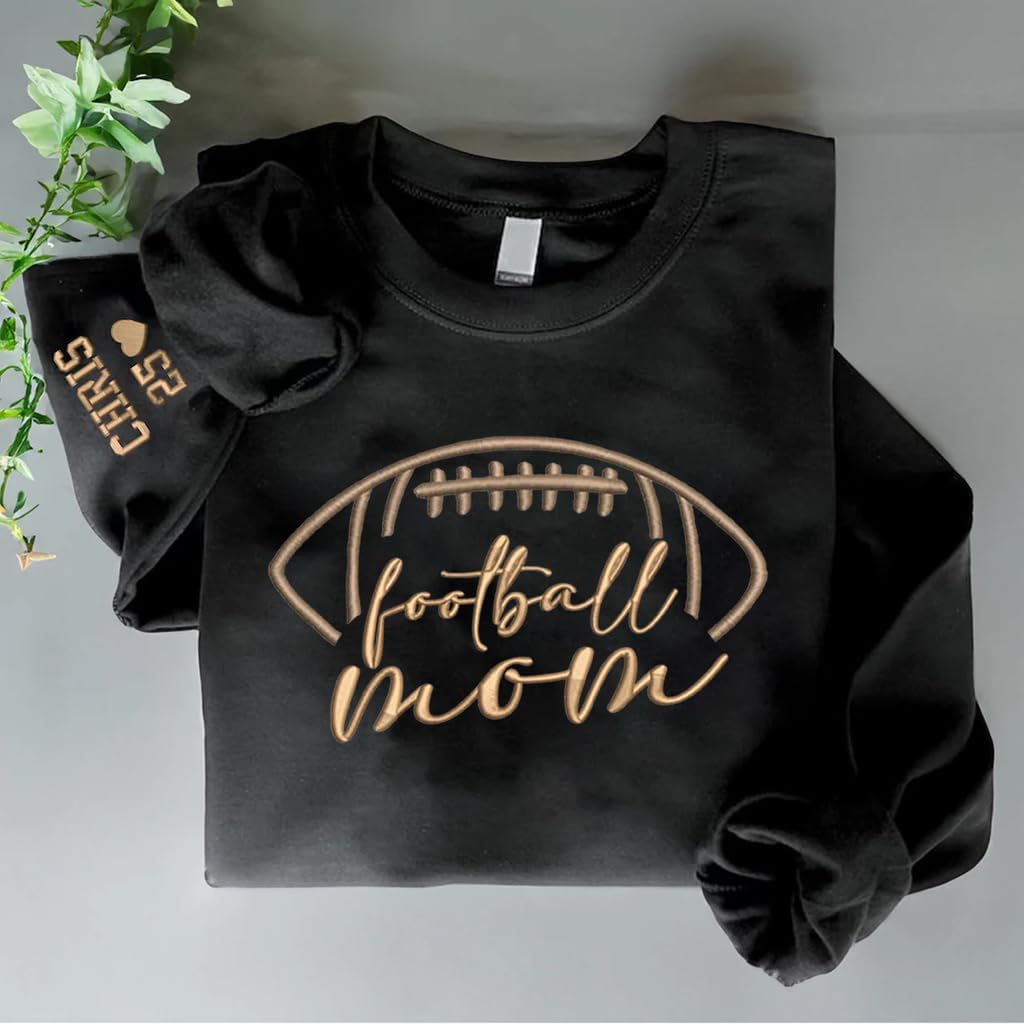 Personalized Sport Mom Sweatshirt, Custom Name and Number on Sleeve, Game Day Outfit, Mothers and Team Supporters - Image 3