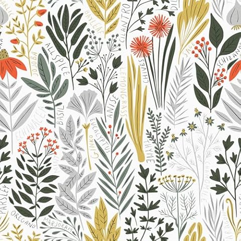 Livebor Floral Wallpaper Peel and Stick Wallpaper Floral Contact Paper 17.7inch x 118.1inch Modern Green Leaf Wallpaper Boho Floral Wallpaper Self Adhesive Wallpaper for Bedroom Leaves Wallpaper Vinyl Cover