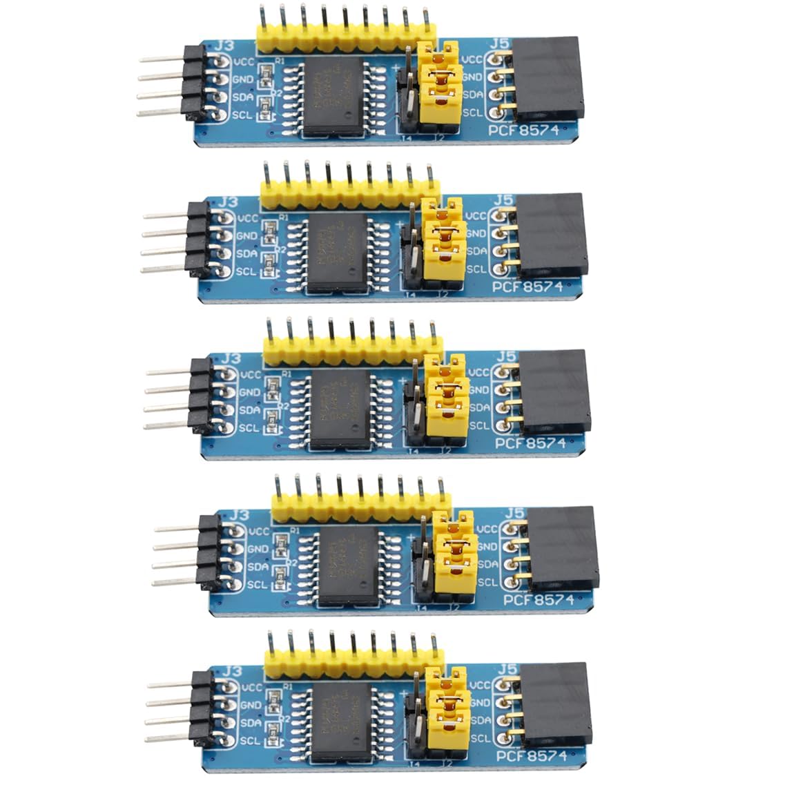 Modulo PCF8574 Scheda di Espansione I/O 3,3 V/5 V I2C Modulo di Sviluppo per la Valutazione del Bus per Arduino(Confezione da 5)