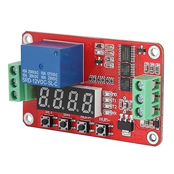 Muskan Enterprises -ME ME- Self-Lock Relay Module, Multifunction Automation Relay Module Stable for Power Control Applications |