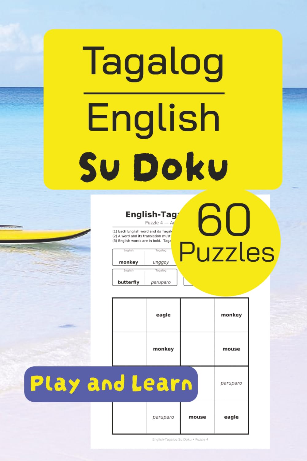 Tagalog - English Su Doku (Su Doku for Learning Languages)