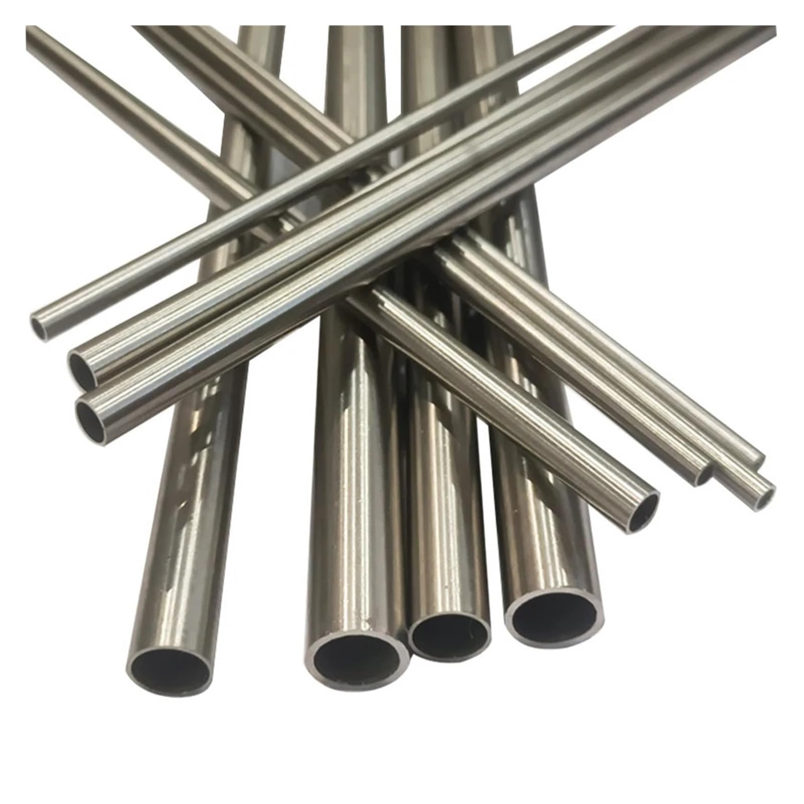 Stainless Steel Tube, 304 Stainless Steel Seamless Capillary Tube 1-10pcs Multiple Sizes 250mm 500mm Lengths(500mm,OD2 x ID1.6mm 5pcs)