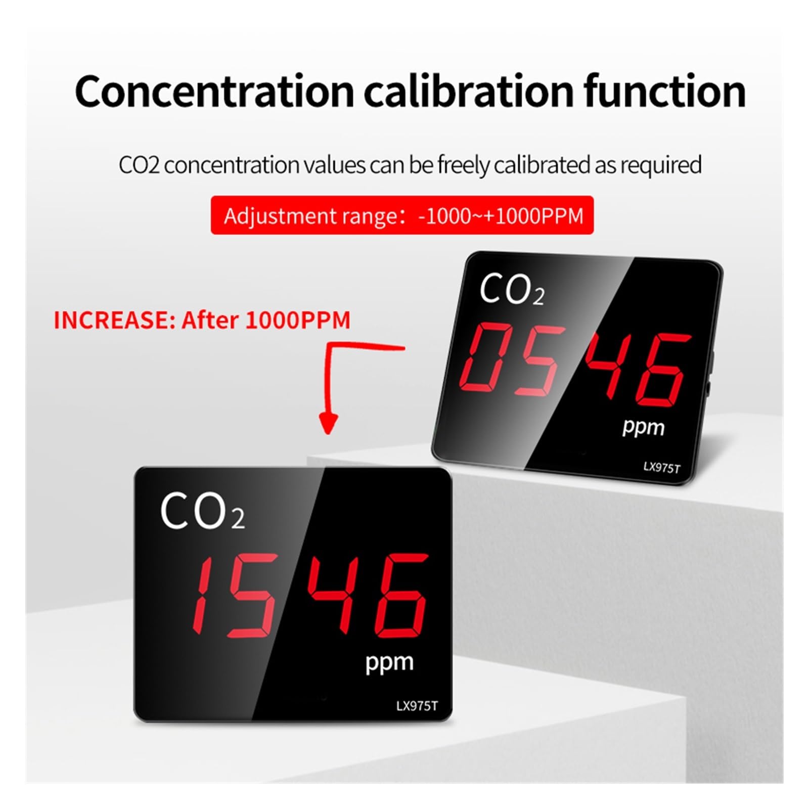 Czujnik detektora dwutlenku węgla CO2 Monitor CO2 z alarmem Miernik ści powietrza na podczerwień NDIR Tester czujnika do szklarni domowych Do pracy i domu