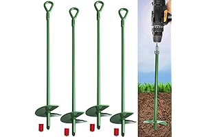 18" Green Ground Anchor Kit for Enhanced Stability