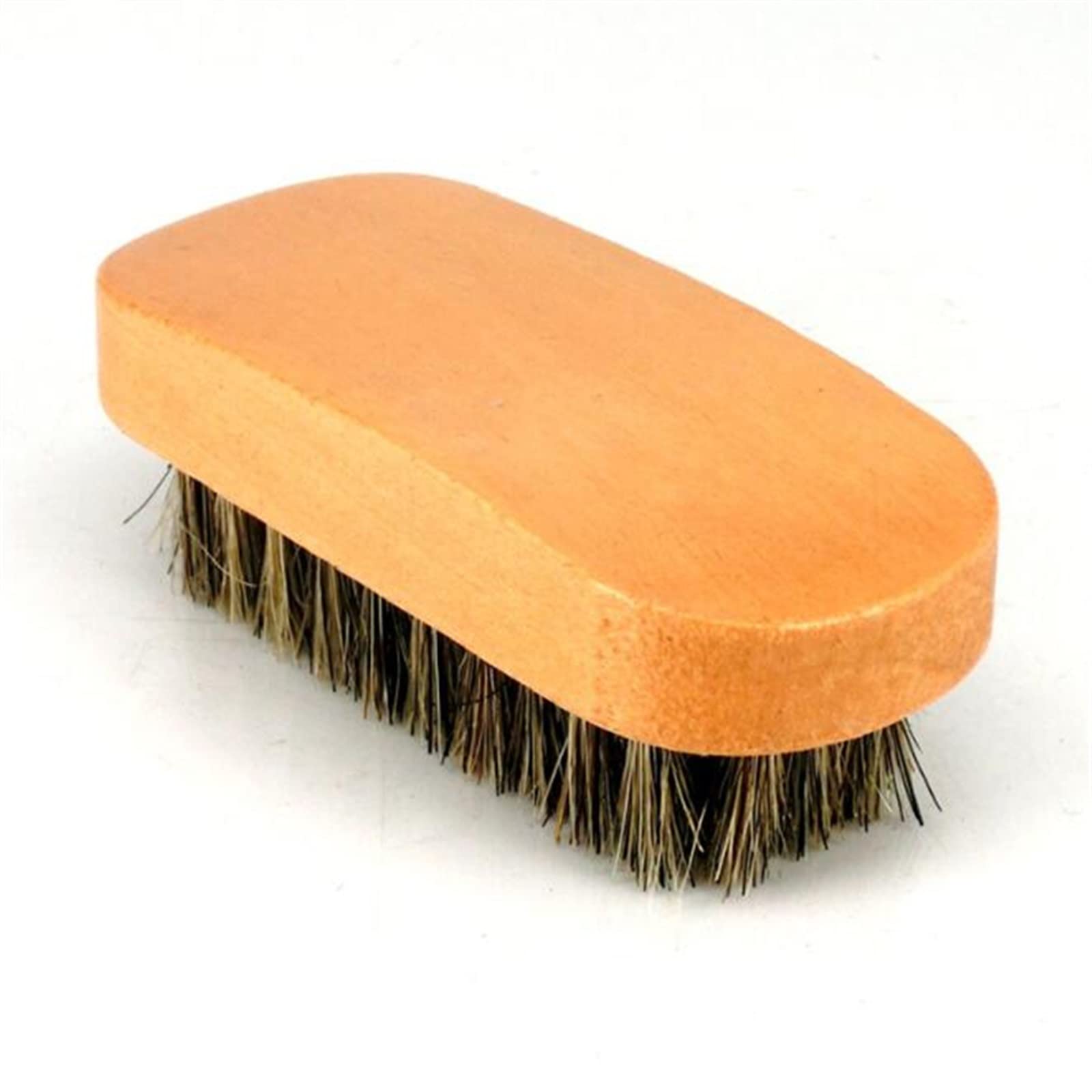 QUNINE Cepillo de Limpieza, cepillos para lustrar Zapatos de Crin con cerdas de Pelo de Caballo para Botas, Zapatos, Cepillo de Limpieza para el Cuidado del Cuero, Botas de Nobuk (marrón)
