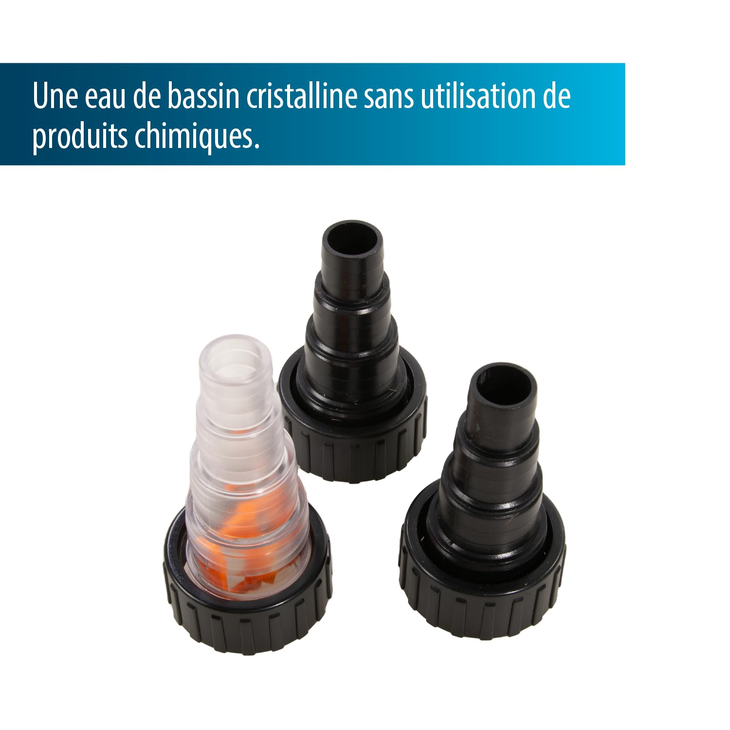 Aquaforte Guv-209 Uv-C, max. Teich 8 m³, max. Durchfluss 1,5 m³Stunde, 9 Watt, Gehäuse mit Quick Lock Anschluss, Ausgestattet mit 3 Anschlüssen: 3 Schlauchtüllen 20253240 mm Und Uv-Schauglas