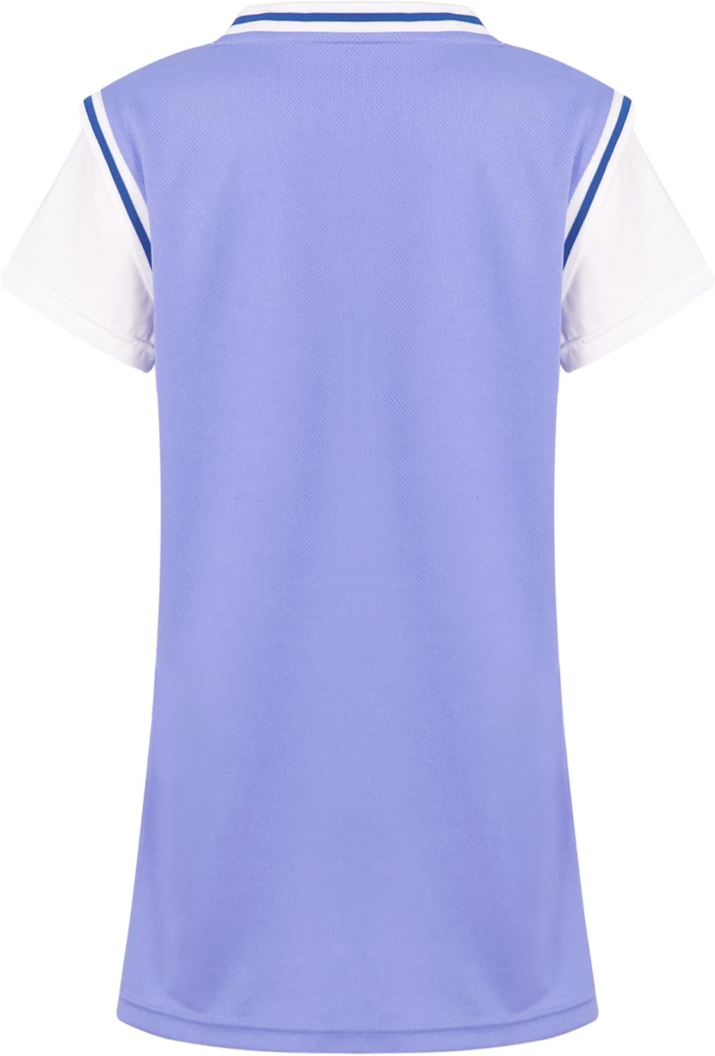 Yhong Kids Girls Short Sleeve Round Neck Athletic Short Dress Letters Number Print Breathable Tennis Badminton Dress