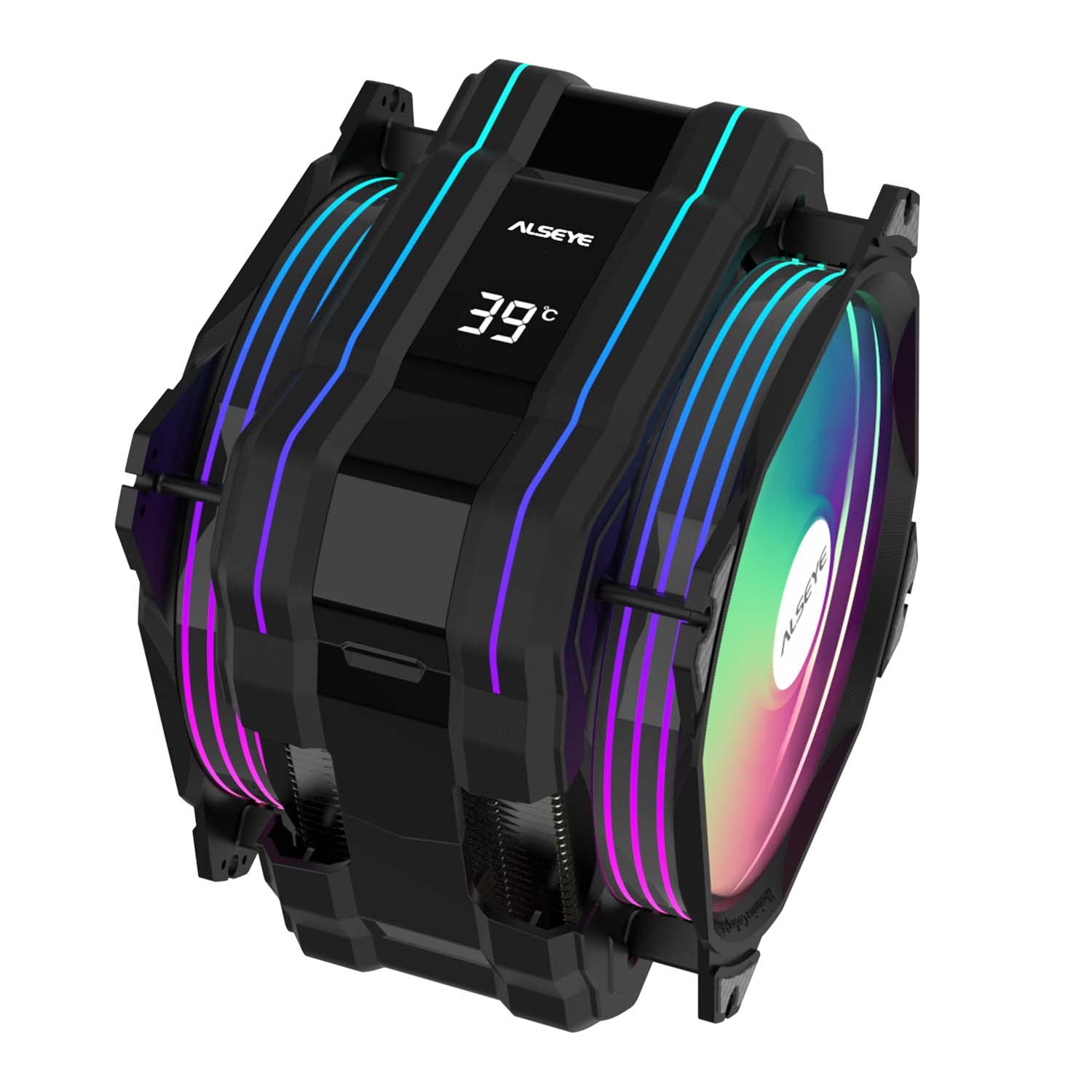 Buy ALSEYE M120D Plus AirCooled CPU Cooler, CPU Temperature Displayed