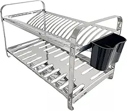 Escorredor De Louça Inox 12 Pratos Inox Não Enferruja