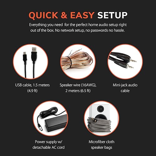 Miniatura 59 de Audioengine A2-HD (HD3) Bluetooth PC y altavoces de escritorio para computadora con aptX HD - USB, RCA, auriculares Nuez,Blanco satinado,Negro