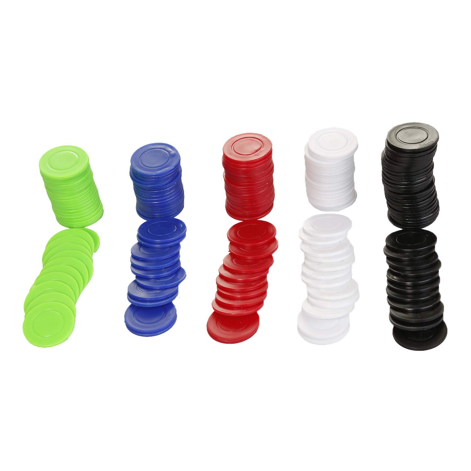 Kids Mandi Casino Style 300 Plastic Poker Chips Set for Texas Holdem, Blackjack, Gambling | Comes with Playing Mat, Cards, Chips, Dice (Poker Set 300 - WITH MAT) 4
