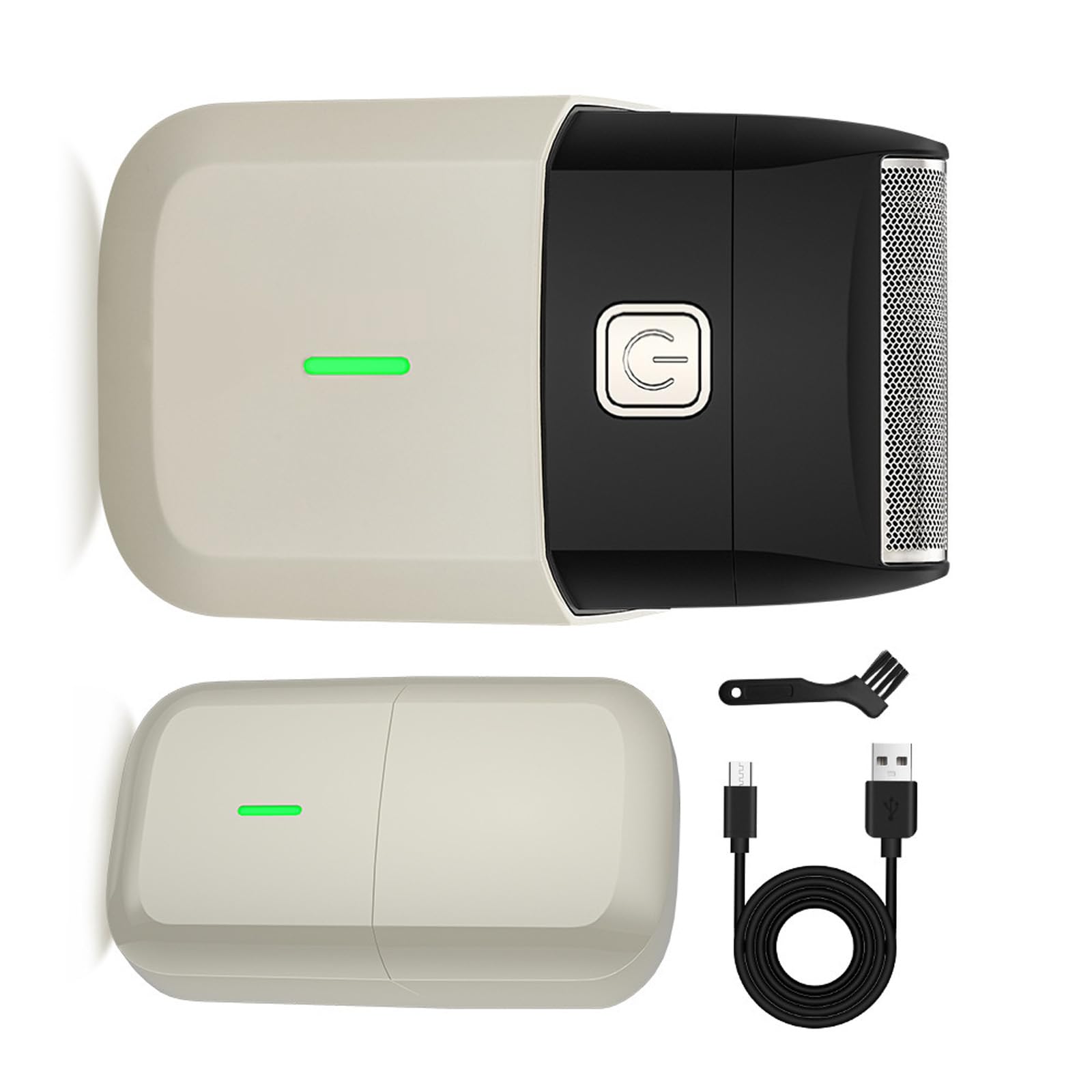 Rasoio senza fili adatto ai viaggi Singola testa calva ricaricabile elettrico per rasatura quotidiana Elettrico alternativo singolo USB ricaricabile.