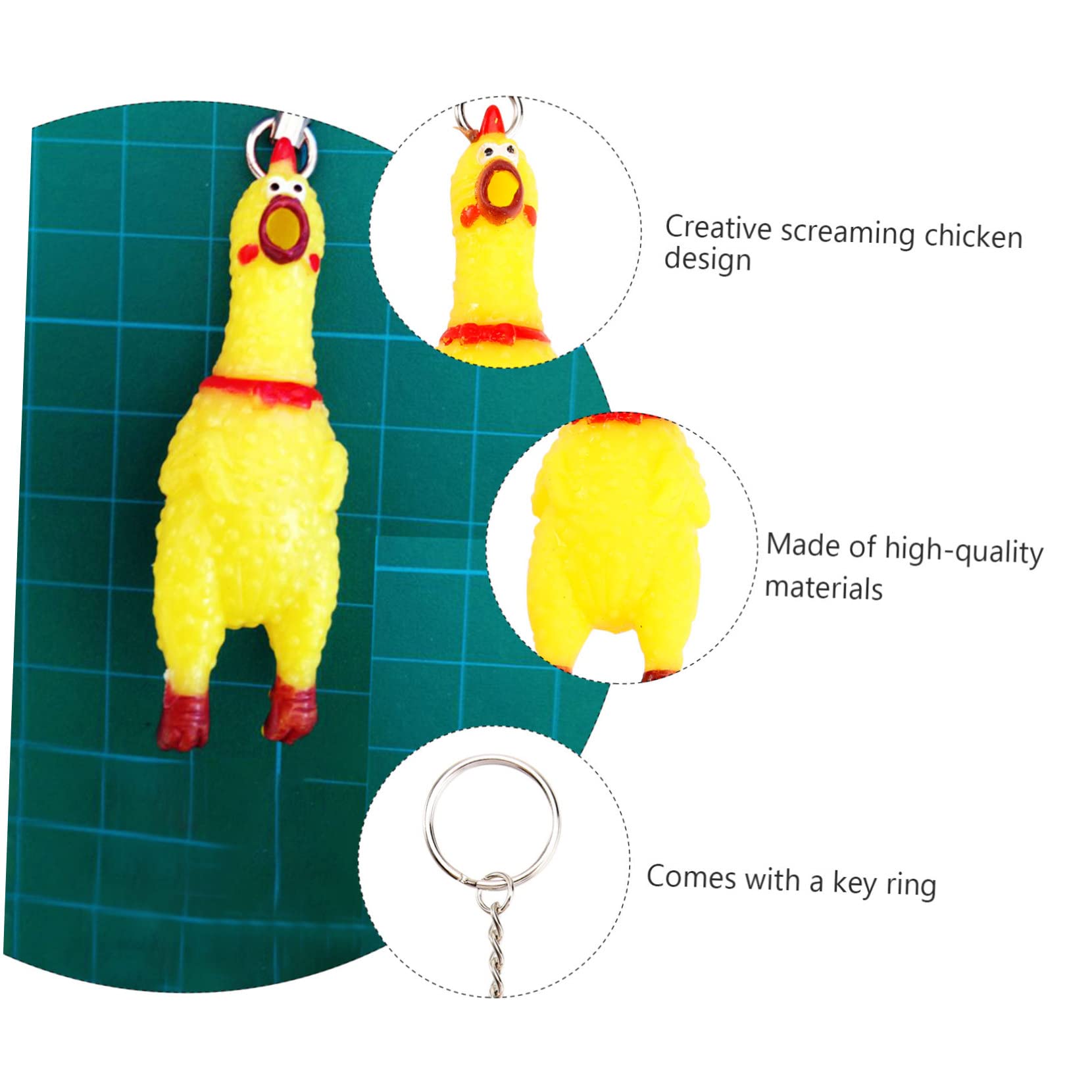 Amazon.co.jp: [Toyvian] 3 パック 財 ガーガーチキン ミニ 面白い