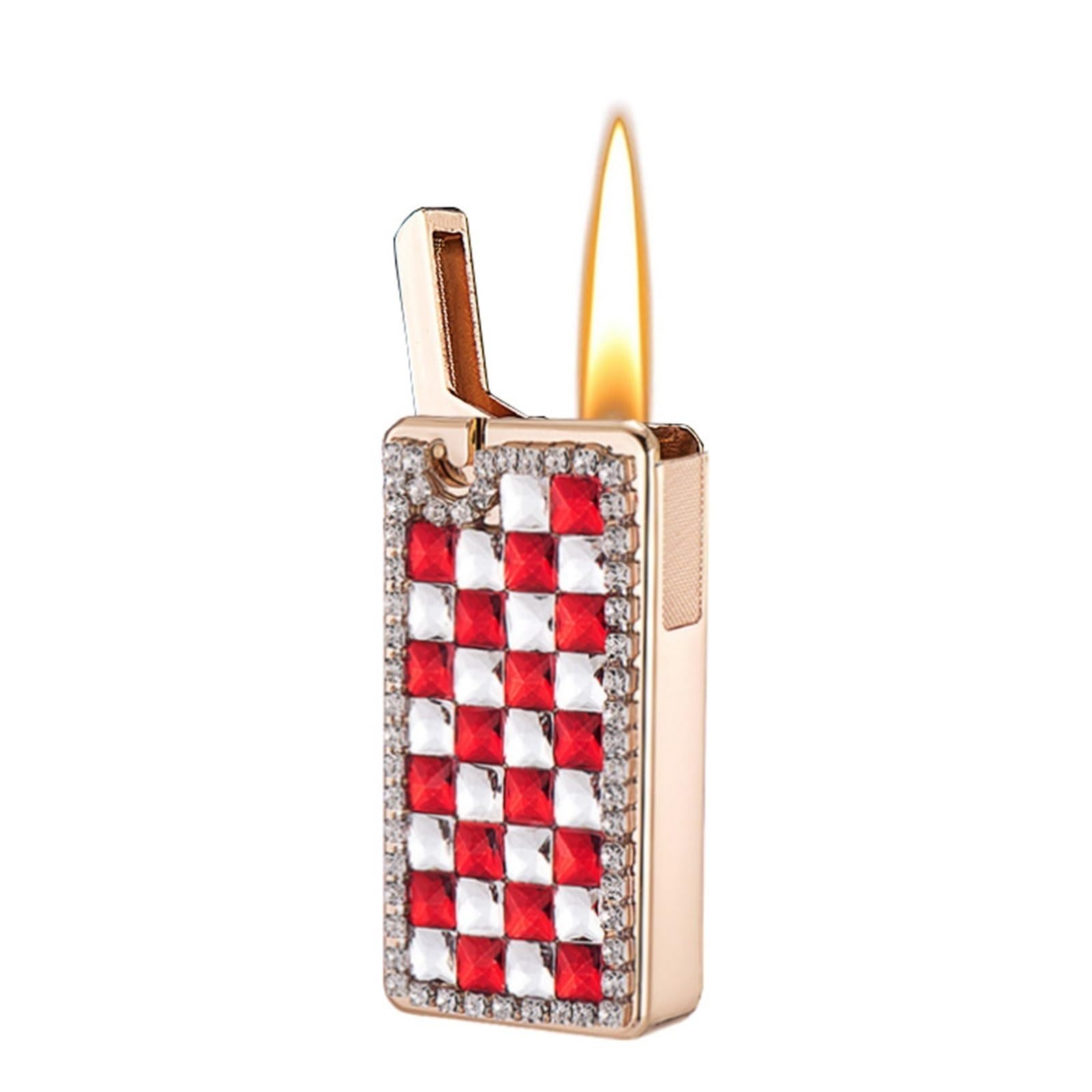 Briquet cadeau femme en métal avec flamme souple