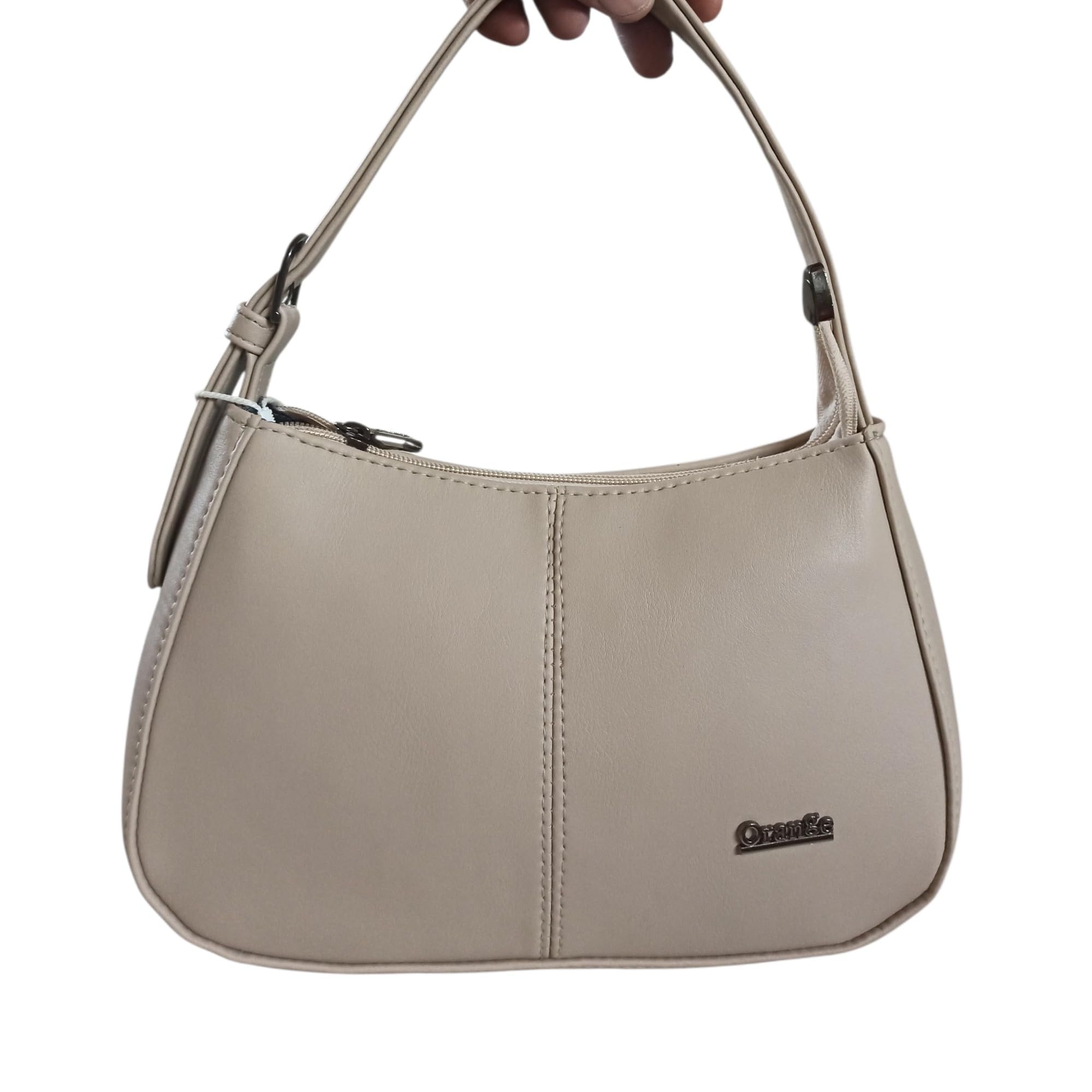 Orange Women's Mustard Yellow PU Leather Shoulder Handbag-image-43