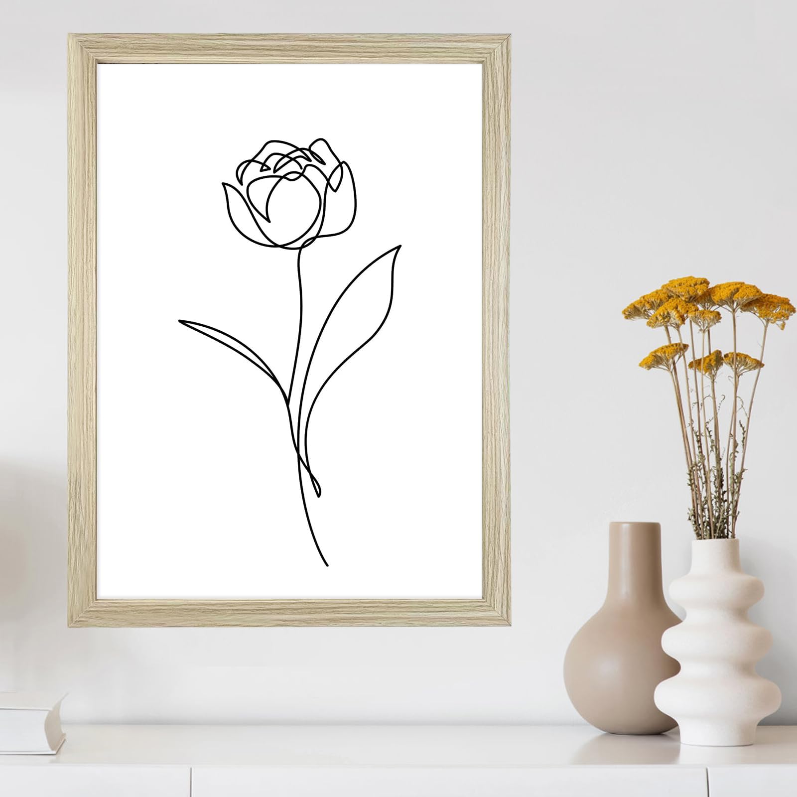 Cornice Portafoto Da 21 X 29,7 Cm, In Legno, Con Passepartout Per