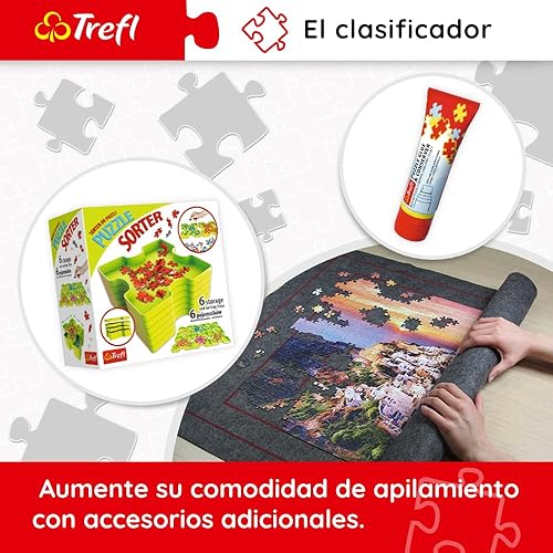 Miniatura 7 de Trefl Park Güell - Rompecabezas de 1500 piezas con estampado rojo de 33 x 23 pulgadas, rompecabezas de bricolaje, diversión creativa, rompecabezas