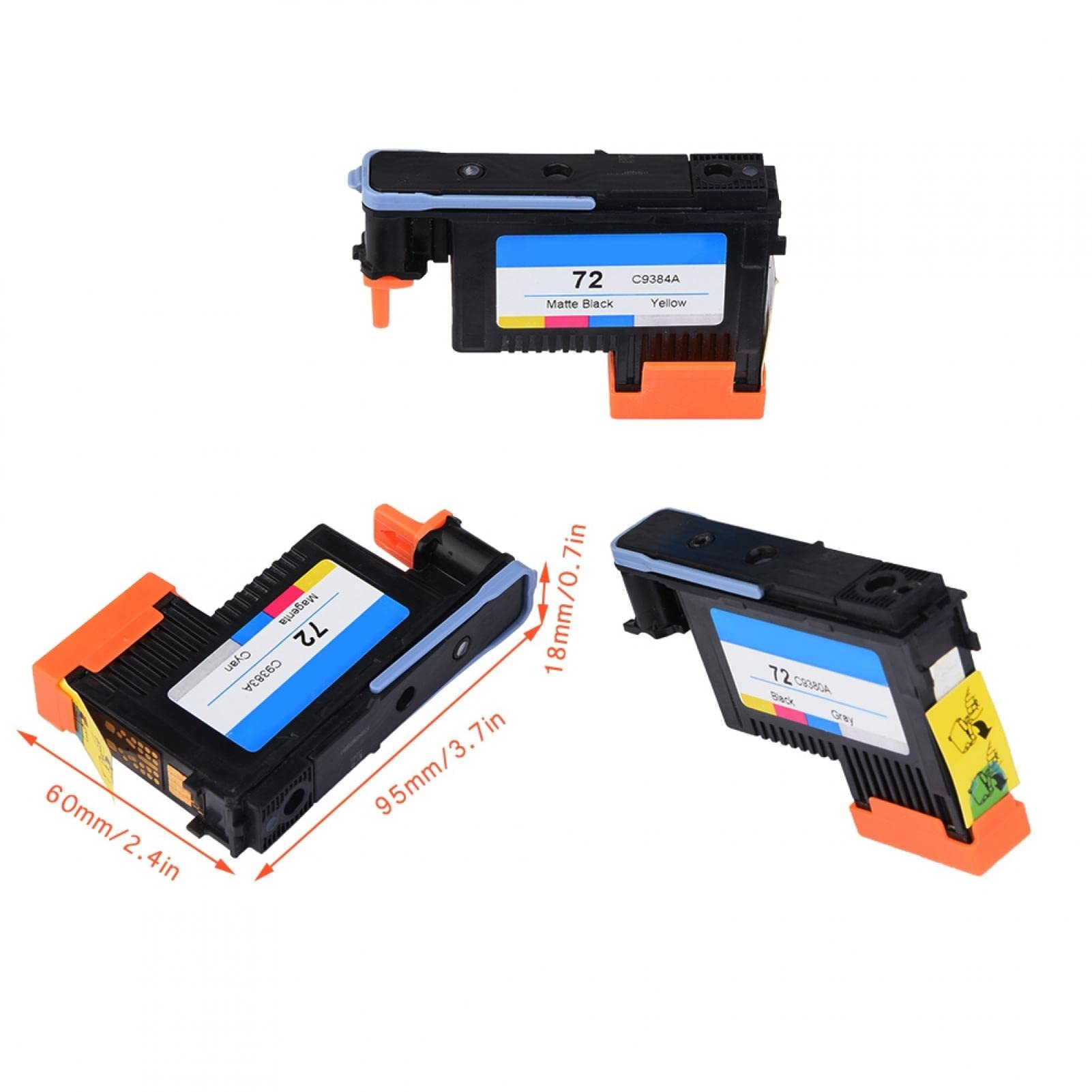 Testina di Stampa, HP 72, Testina di Stampa per HP, Pulizia della Testina di Stampa HP, Testina di Stampa di Alta qualità Adatta per la Serie HP72 T1100 T1(C9384A +C9380A +C9383A)