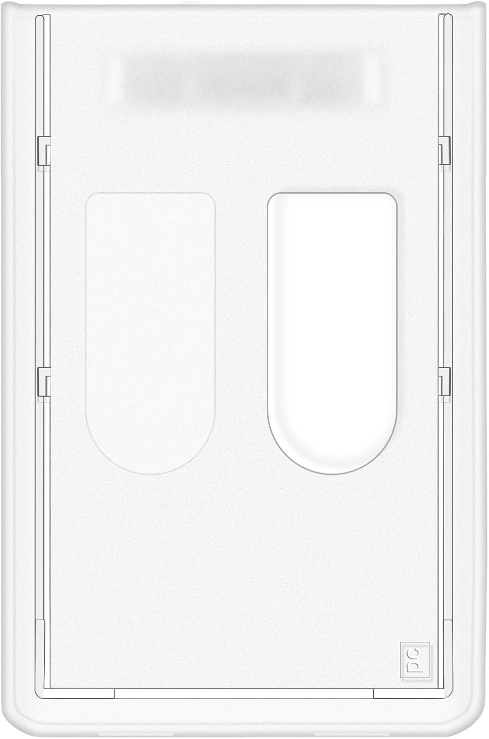 Amazon Fallen One IDバッジホルダー [5パック] IDカードホルダー ハードプラスチック 親指スロット付き 垂直