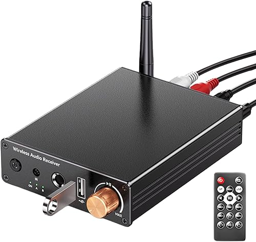 Amplificador estéreo para el hogar, receptor inalámbrico 6.0, amplificador estéreo de baja latencia de 2 canales, audio para el hogar, sonido de