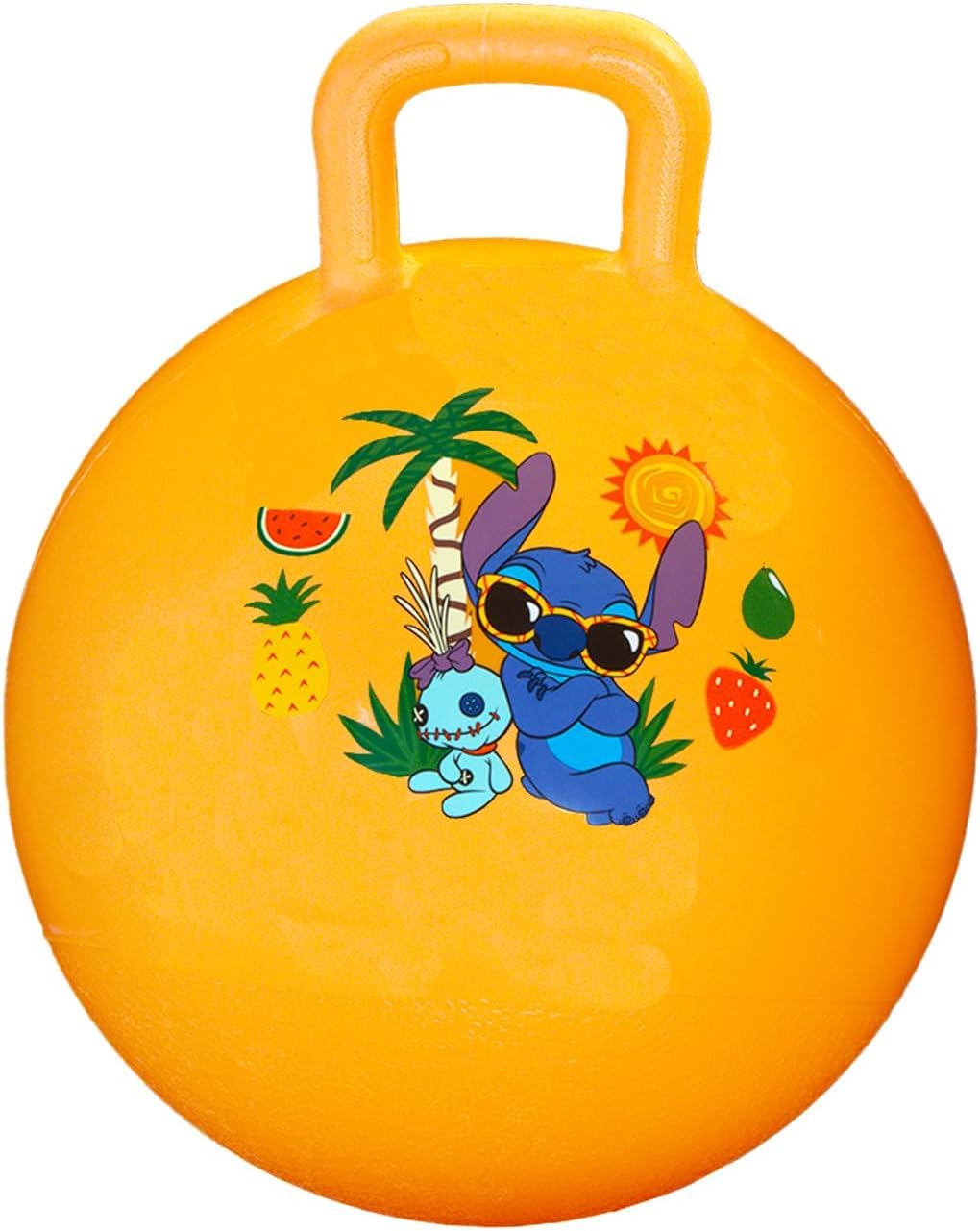 Disney Stitch Hopper Ball Outdoor Set – Bundle 38,1 cm Hopper Ball per ragazzi e ragazze attività all'aperto, feste più adesivi, altro ancora | Stitch cortile giocattoli per bambini