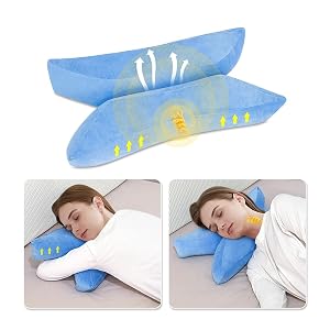 Anti Wrinkle Pillow for Side Sleepers Beauty Sleeping Pillow for Face Back Stomach Sleeper Anti Aging Pillow Neck