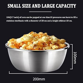 2000年/韓国/ポップコーン Amazon.co.jp : 市販のポップコーンマシン、ステンレス鋼製